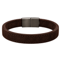 Premium Suede Leather Bracelet – Dark Chocolate Brown | ORSAVIN