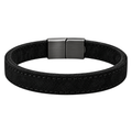 Premium Suede Leather Bracelet – Classic Black | ORSAVIN