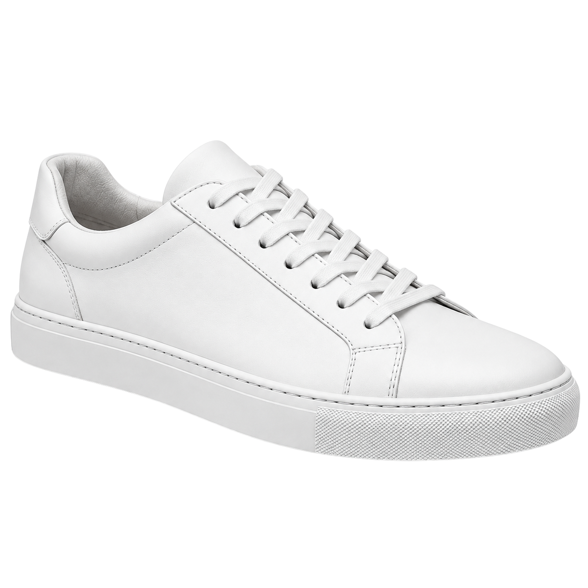 Premium Minimalist Leather Trainers – Classic White | ORSAVIN