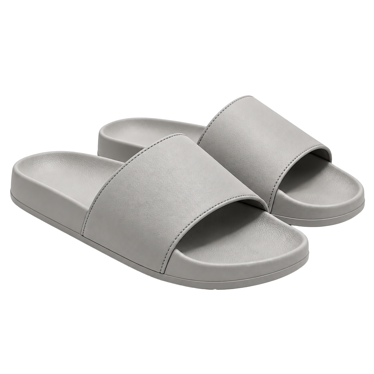 Premium Minimalist Slide Sandals – Light Grey | ORSAVIN